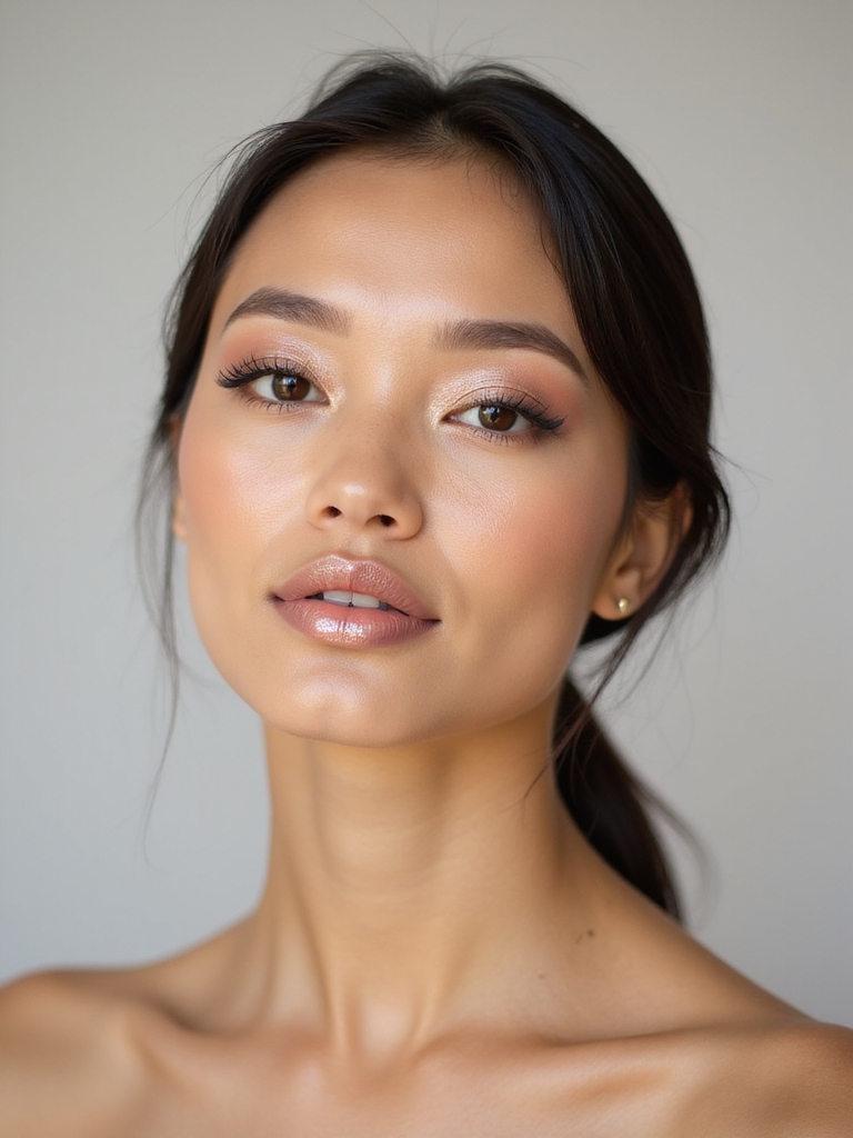 icy champagne glassy lips