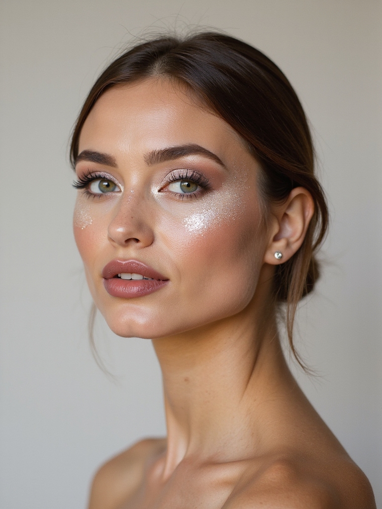 icy inner corner shimmering highlight