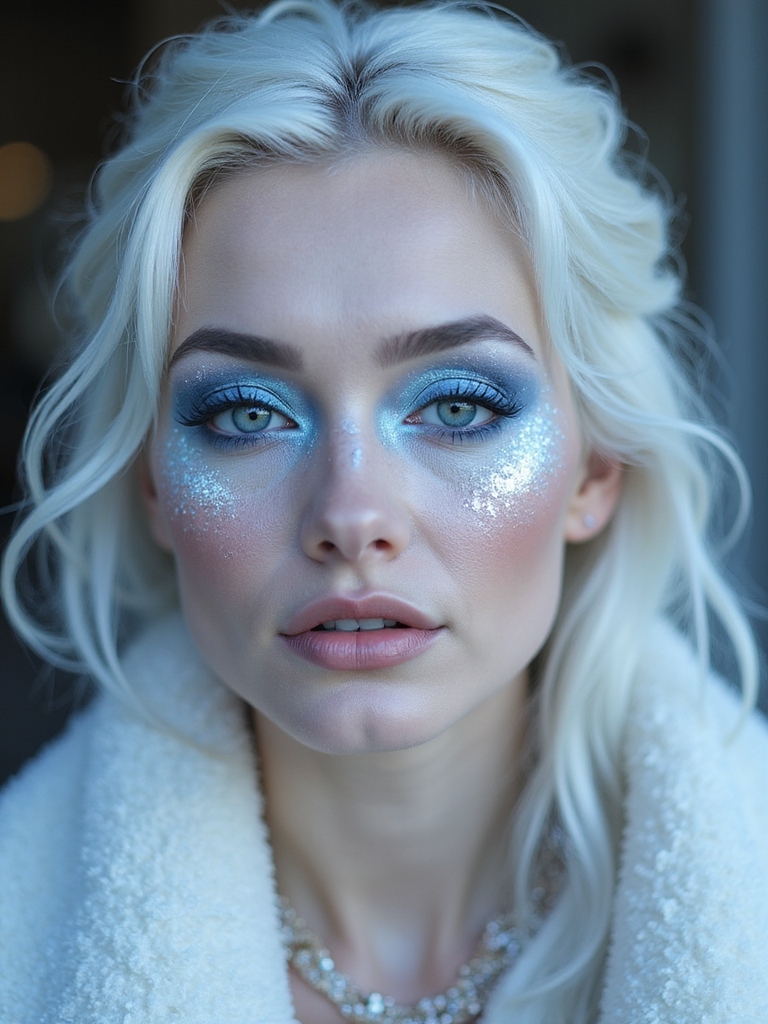 icy pearlescent crystalline glow