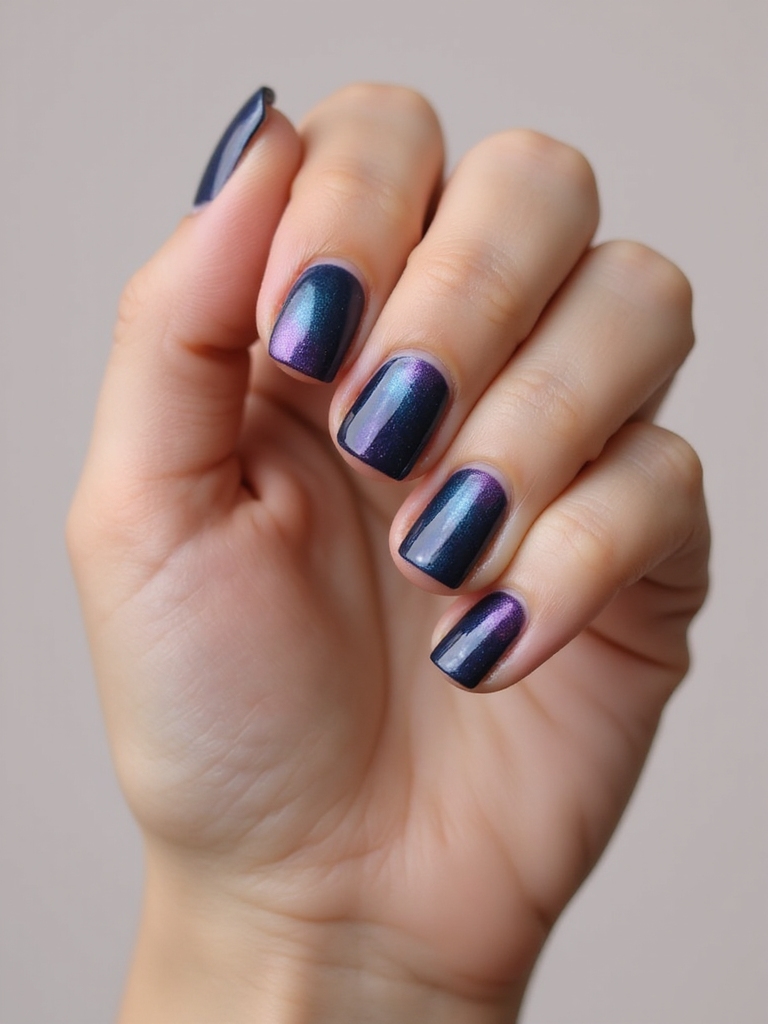 indigo gradients with charcoal halo