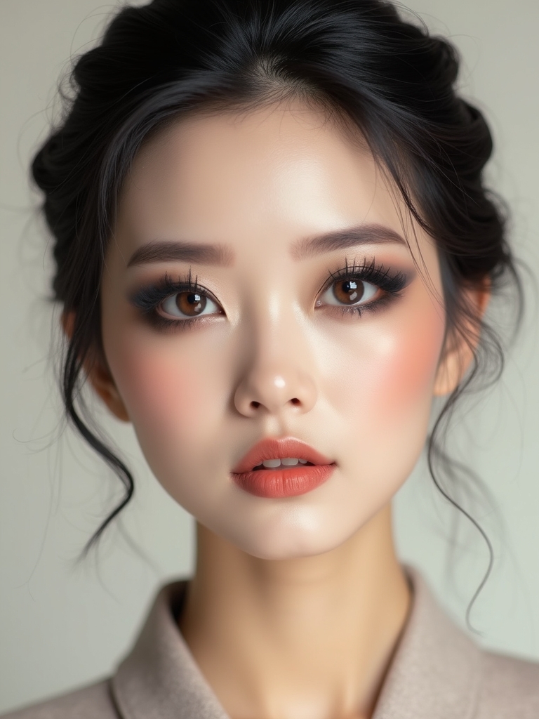 ink smudged watercolor smoky gaze