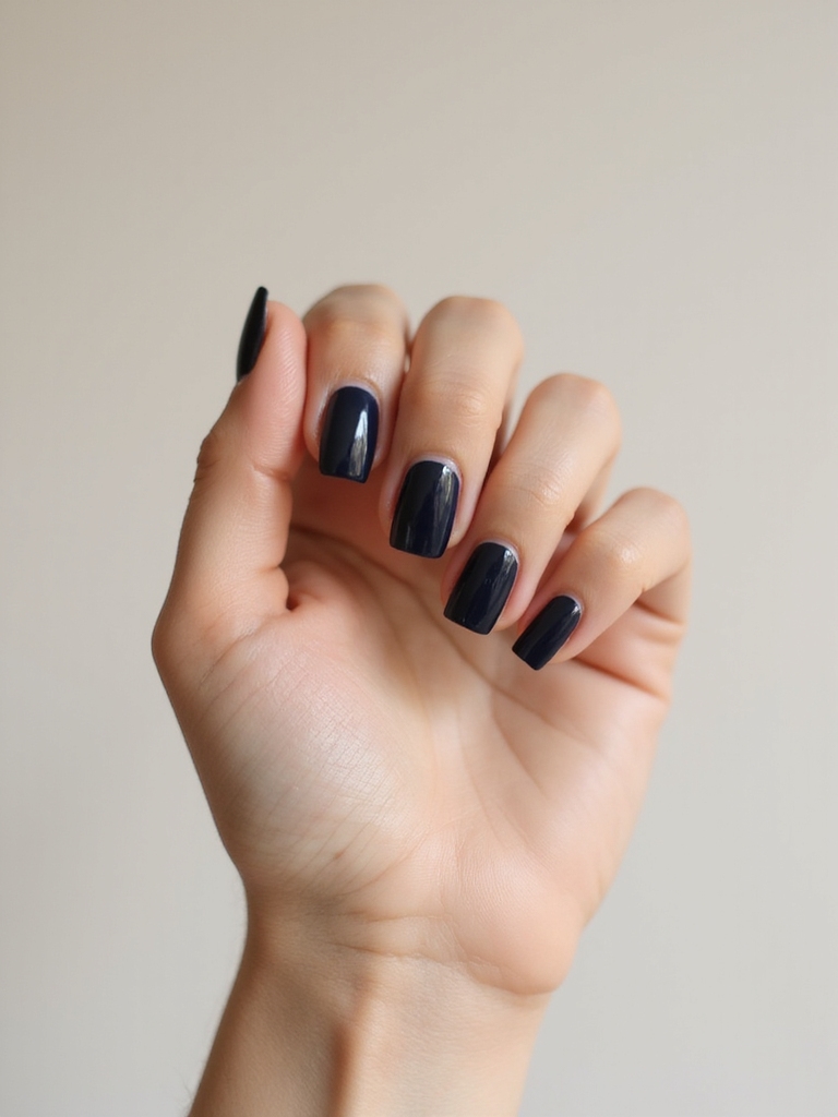 inky navy sharp squares