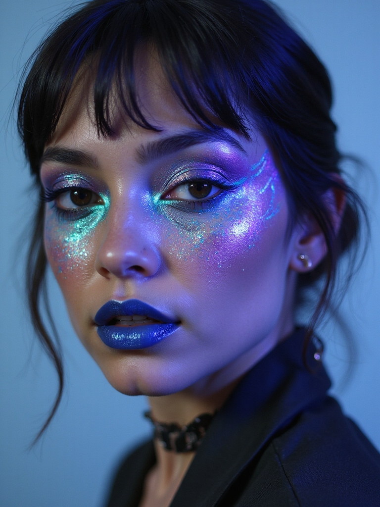 iridescent cyberpunk prismatic glow