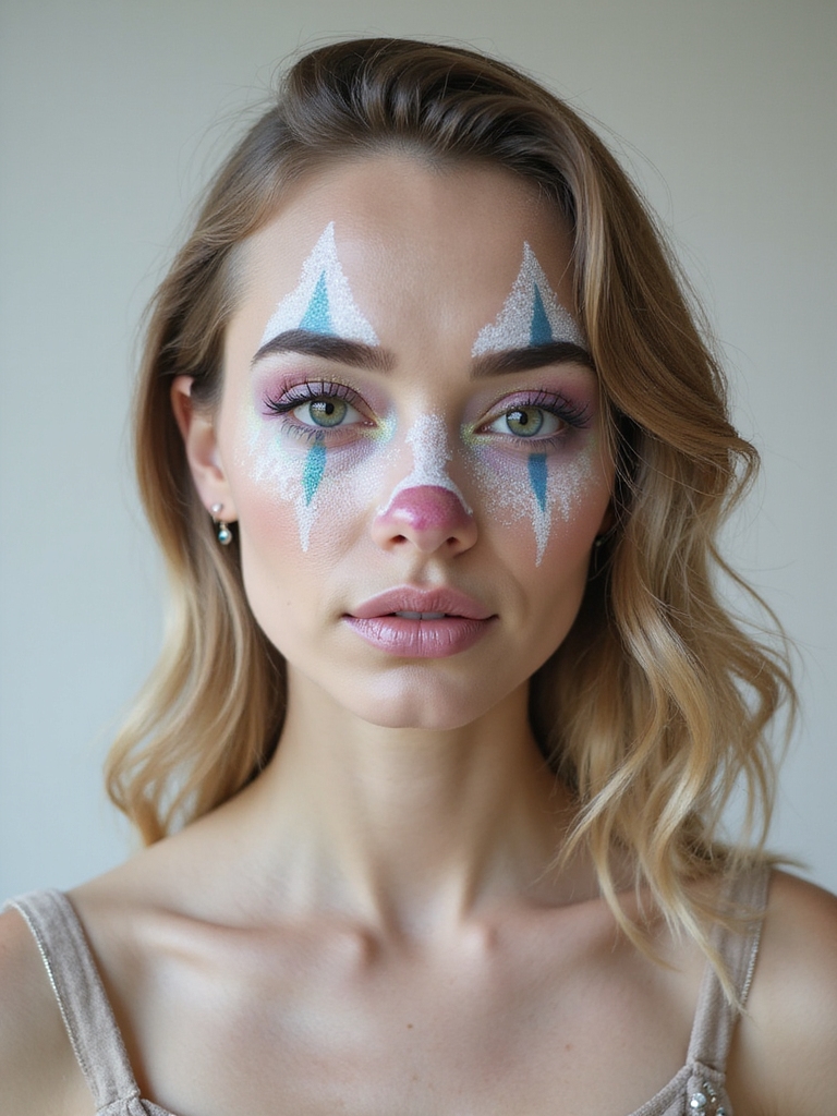 iridescent frosted fairy clown