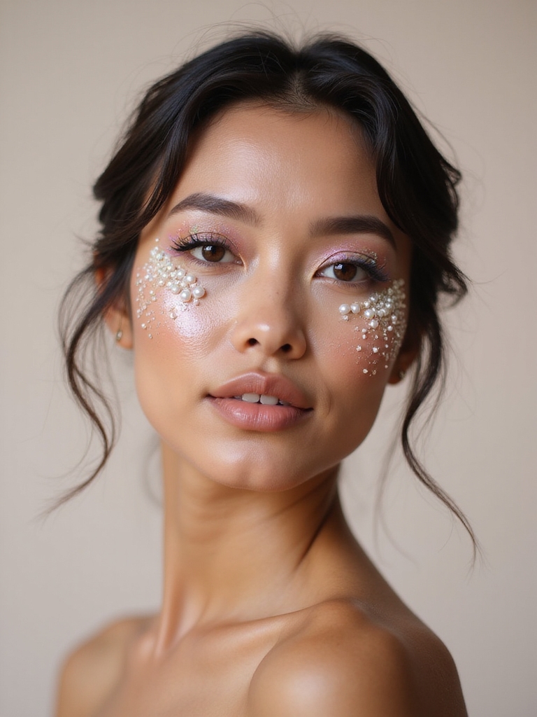 iridescent pearls and stardust