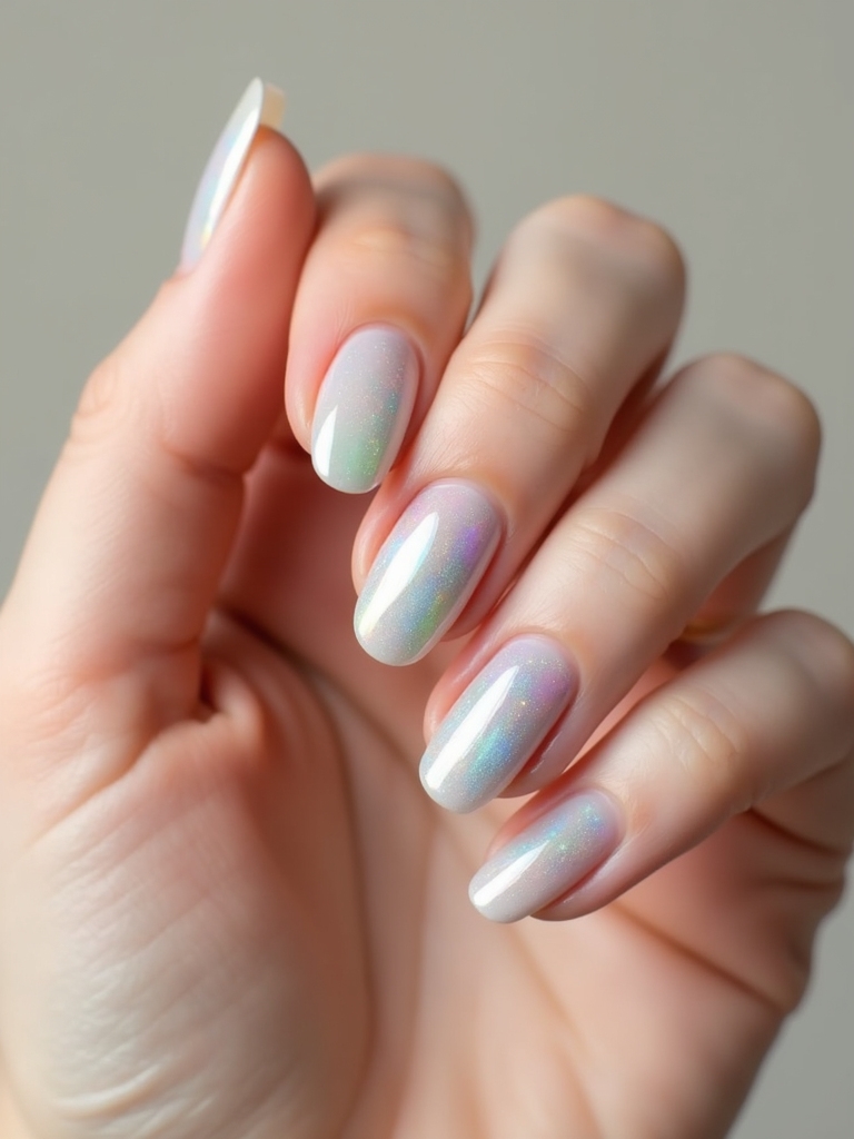 iridescent sheer ombre shimmer