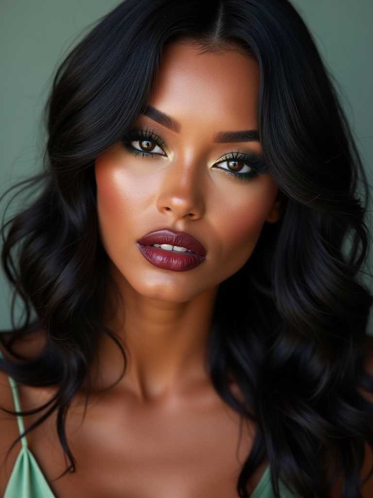 jade smudged lower lashline