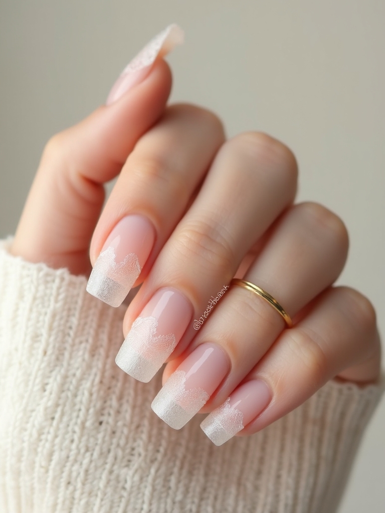 lace tipped delicate vintage flirtation