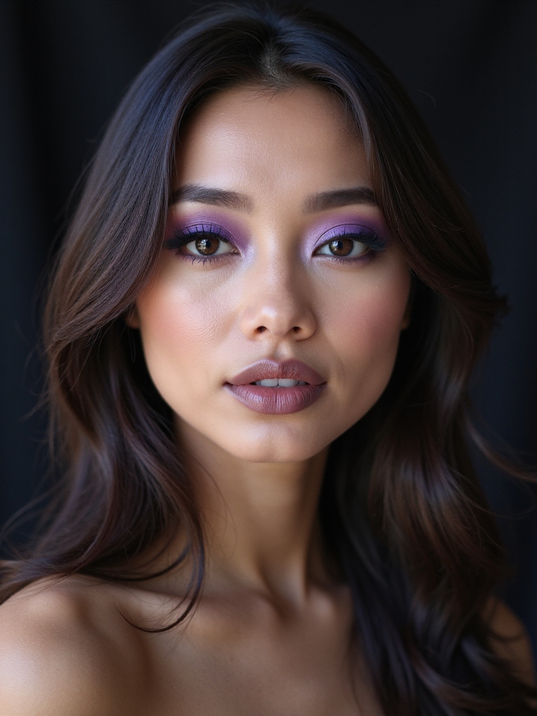 lilac to eggplant seamless ombre