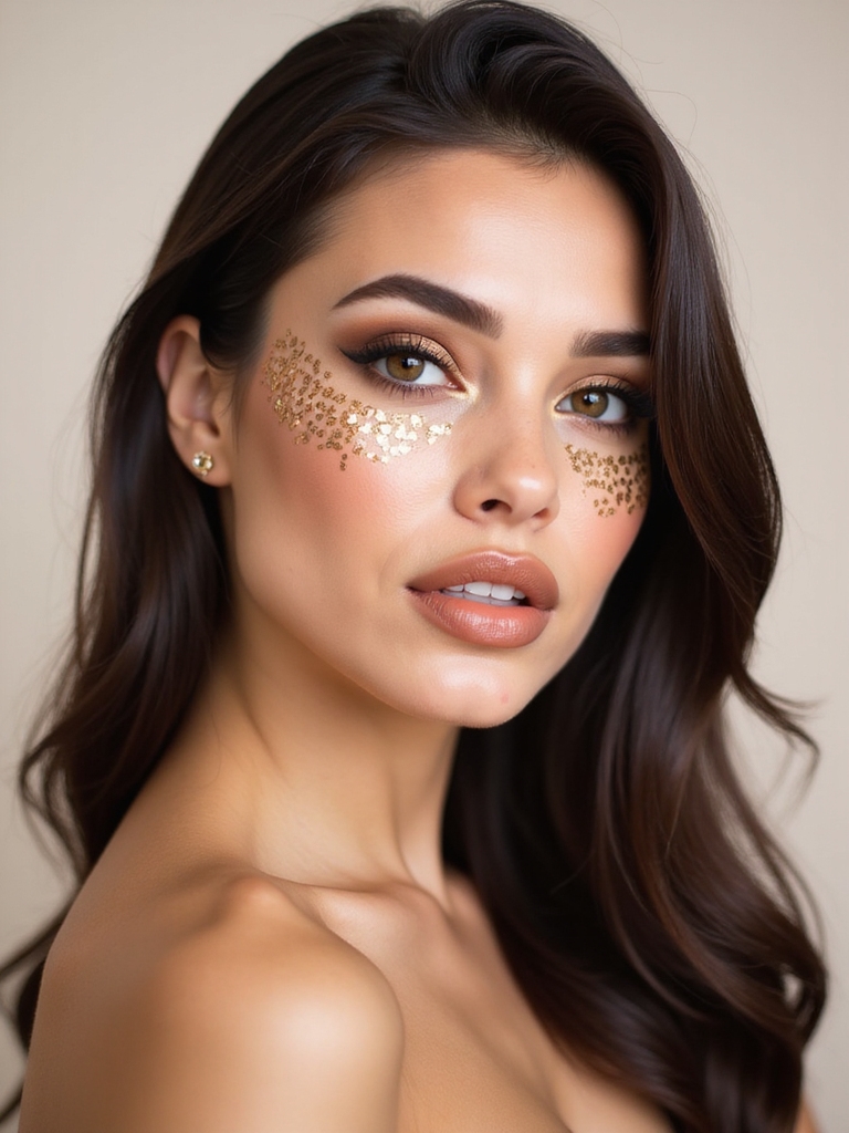 liquid metal foiled cheetah accent