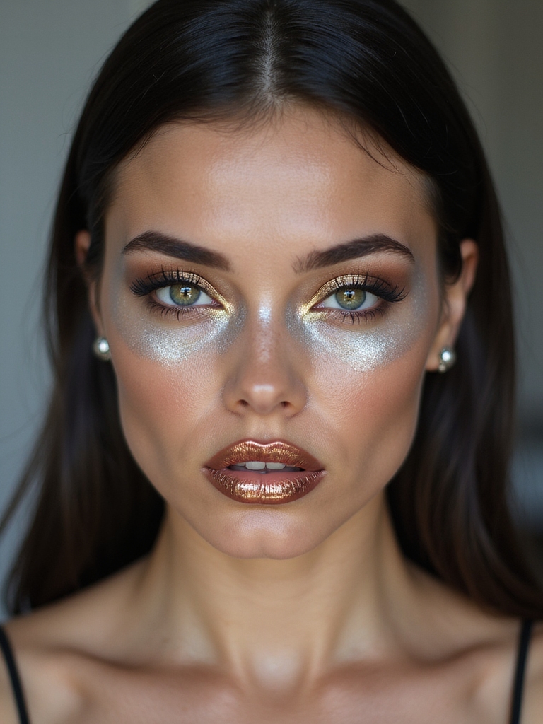 liquid metal ombr glamour