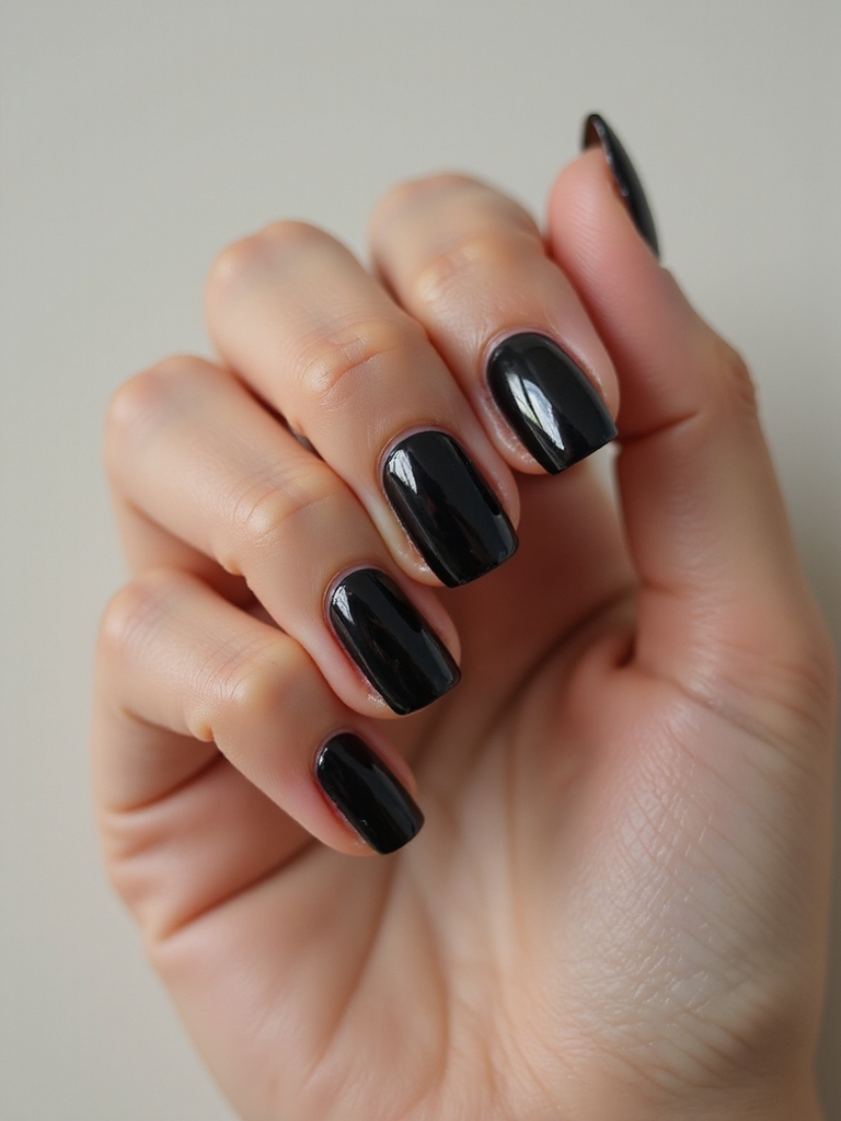 liquid obsidian reflective manicure finish