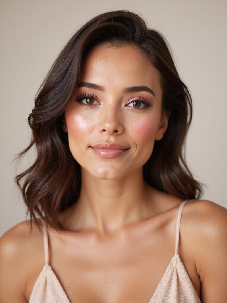 luminous sun warmed flushed cheeks