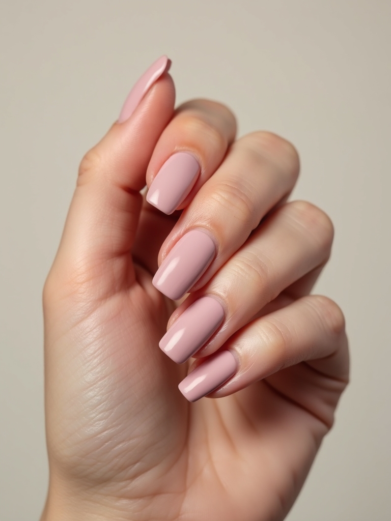 matte dusty rose accented