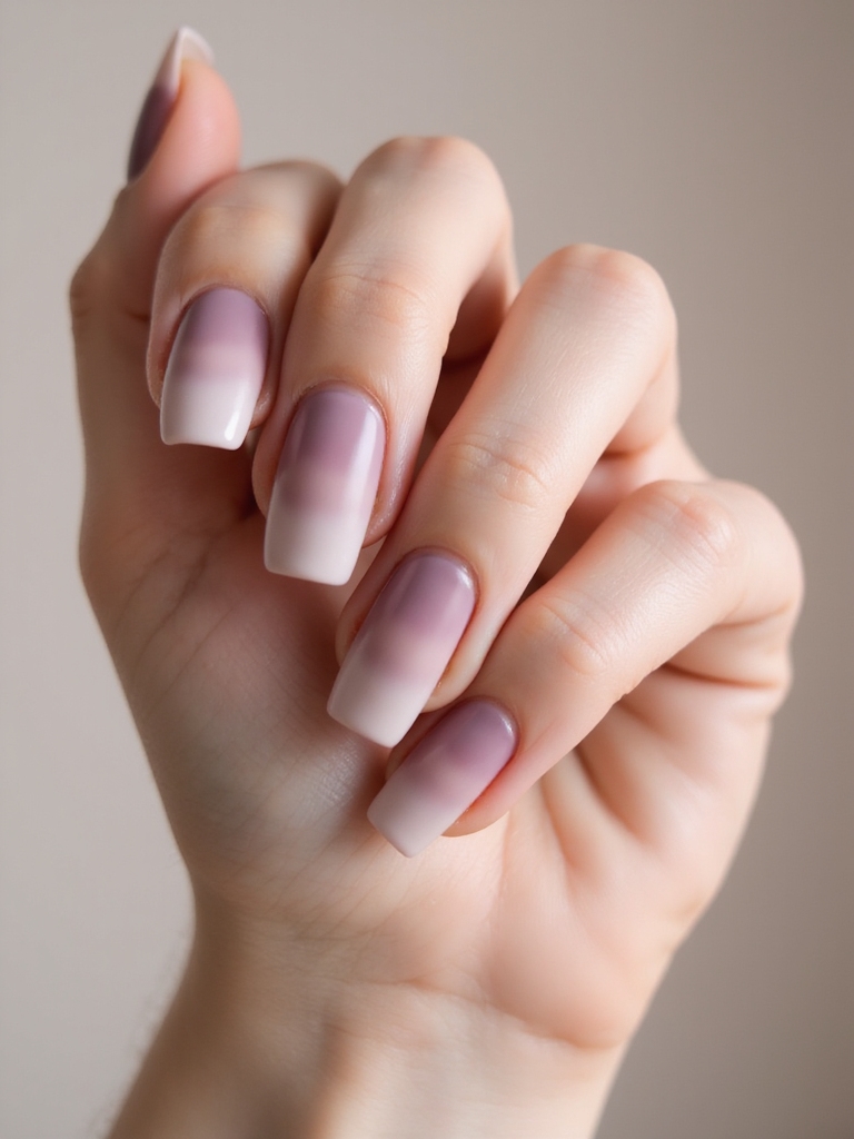 matte velvet ombr nails