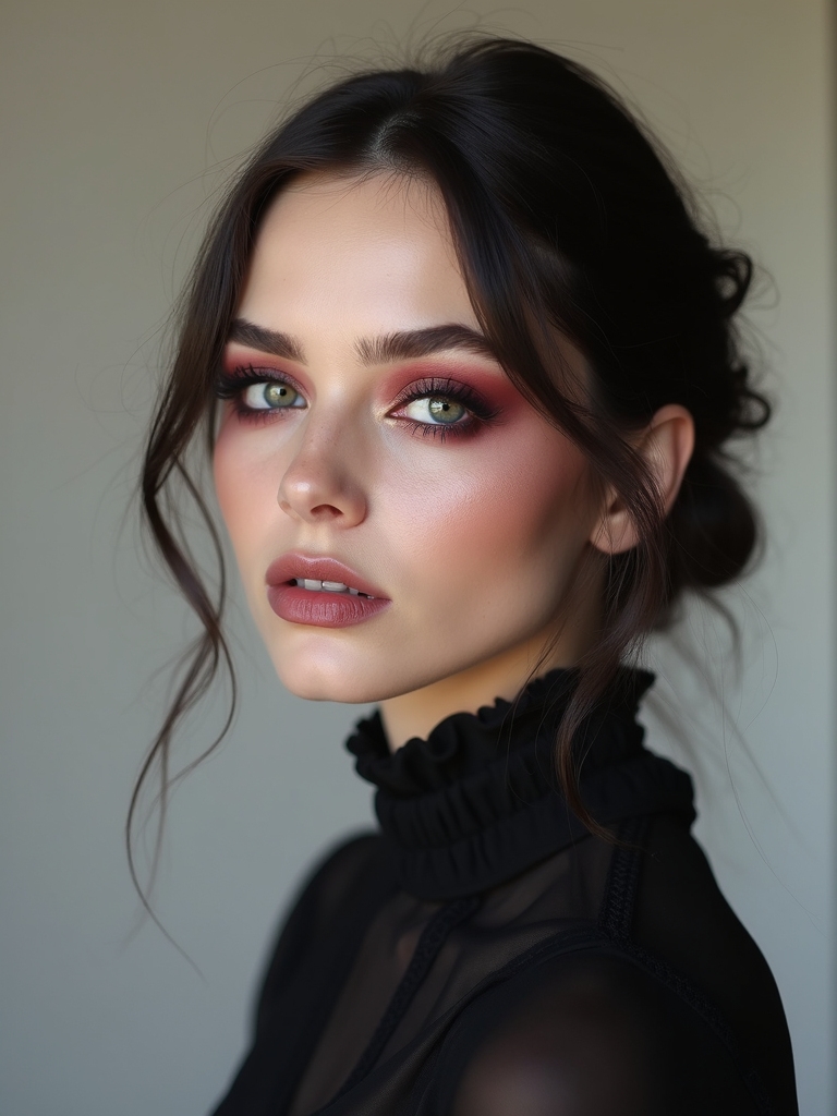 mauve to plum smoky romance