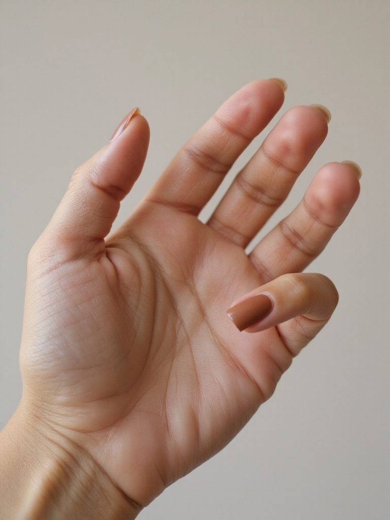 micro french burnt umber tips