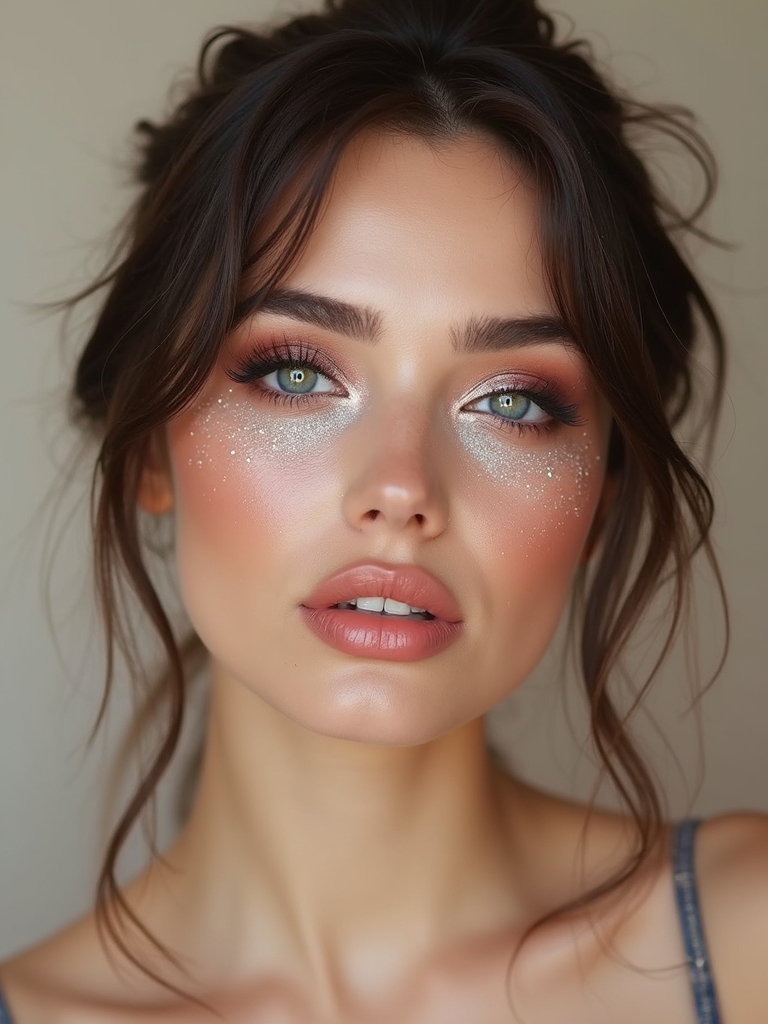 micro placed under eye shimmer