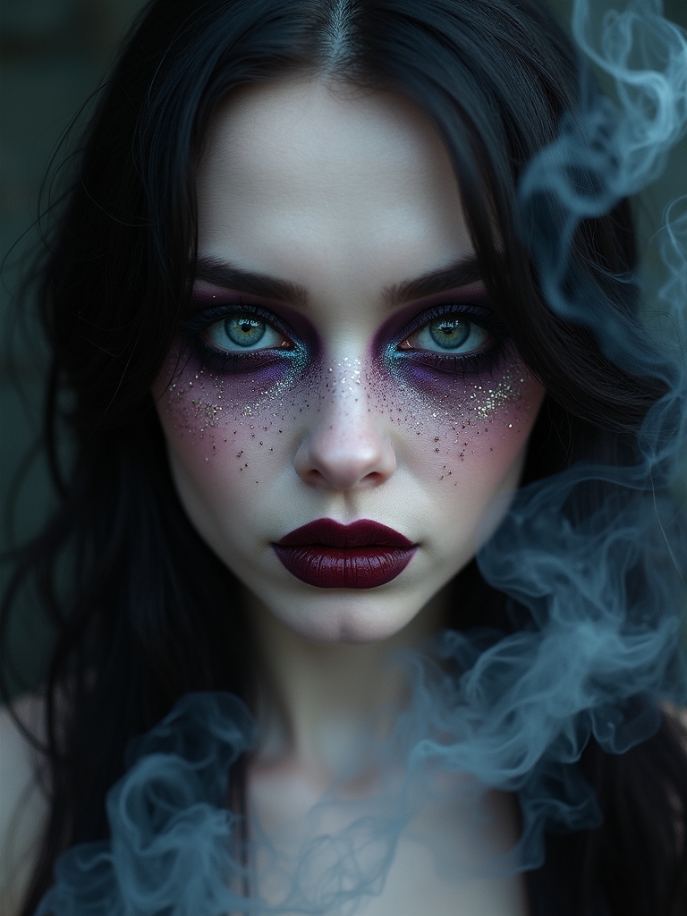 midnight glitter smoked stained