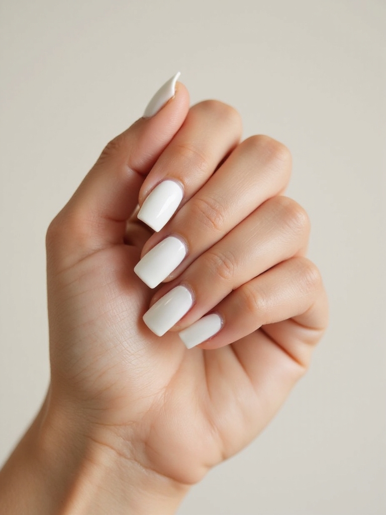 milky champagne micro glitter wash