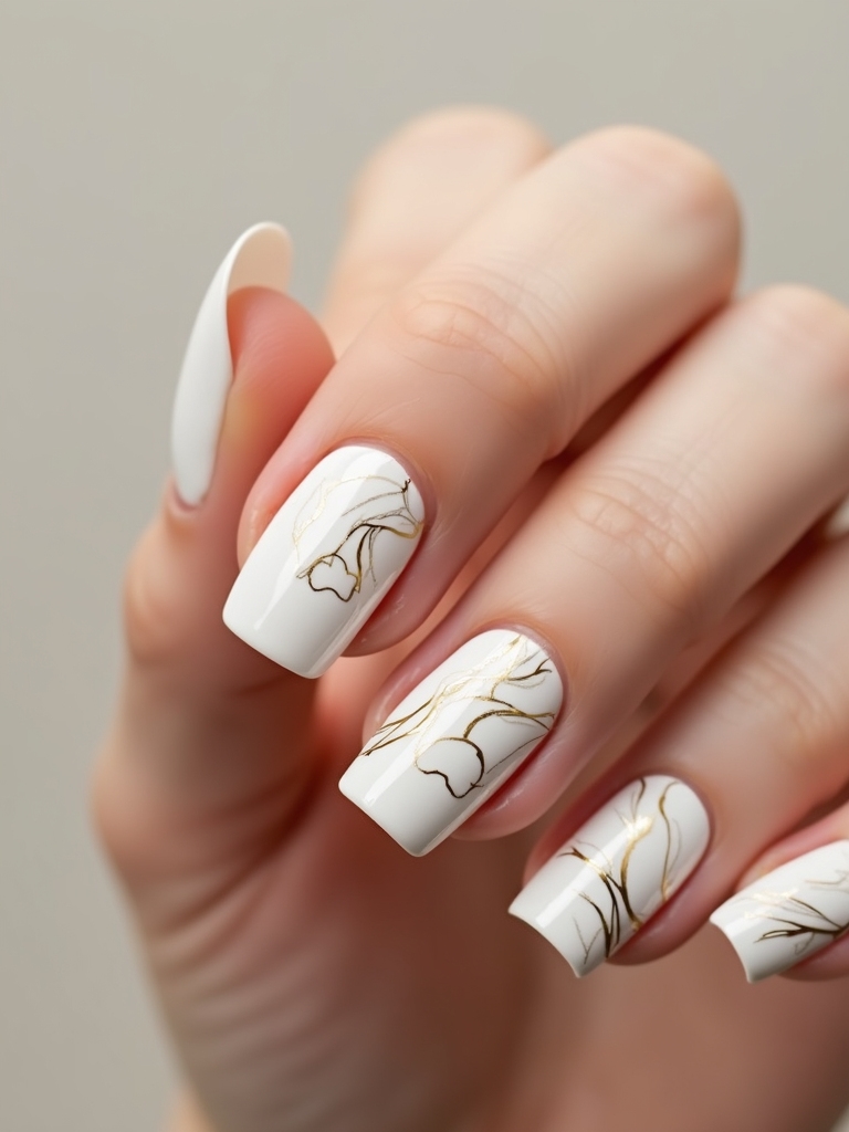 milky clouds with gold ripples