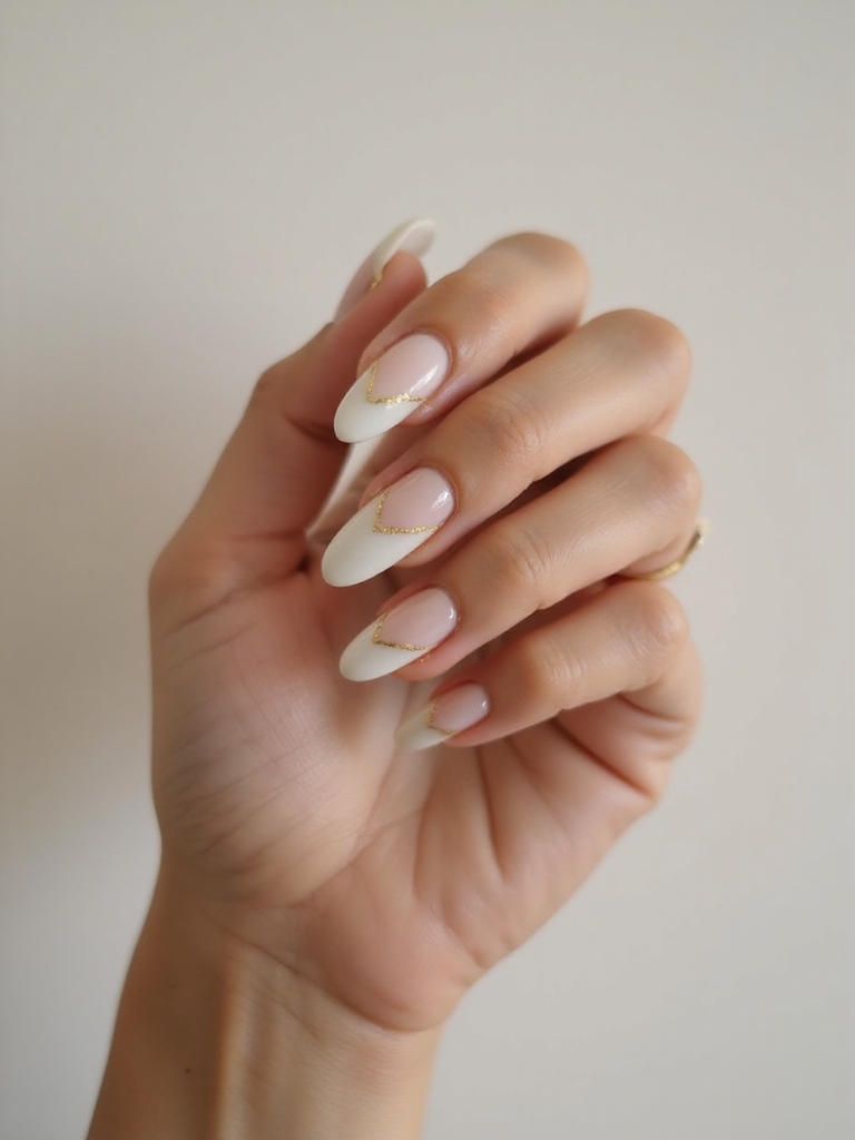 milky crystal with gold