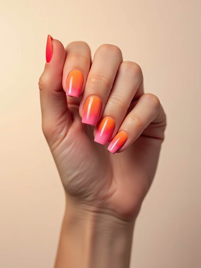 mini twilight gradient nails