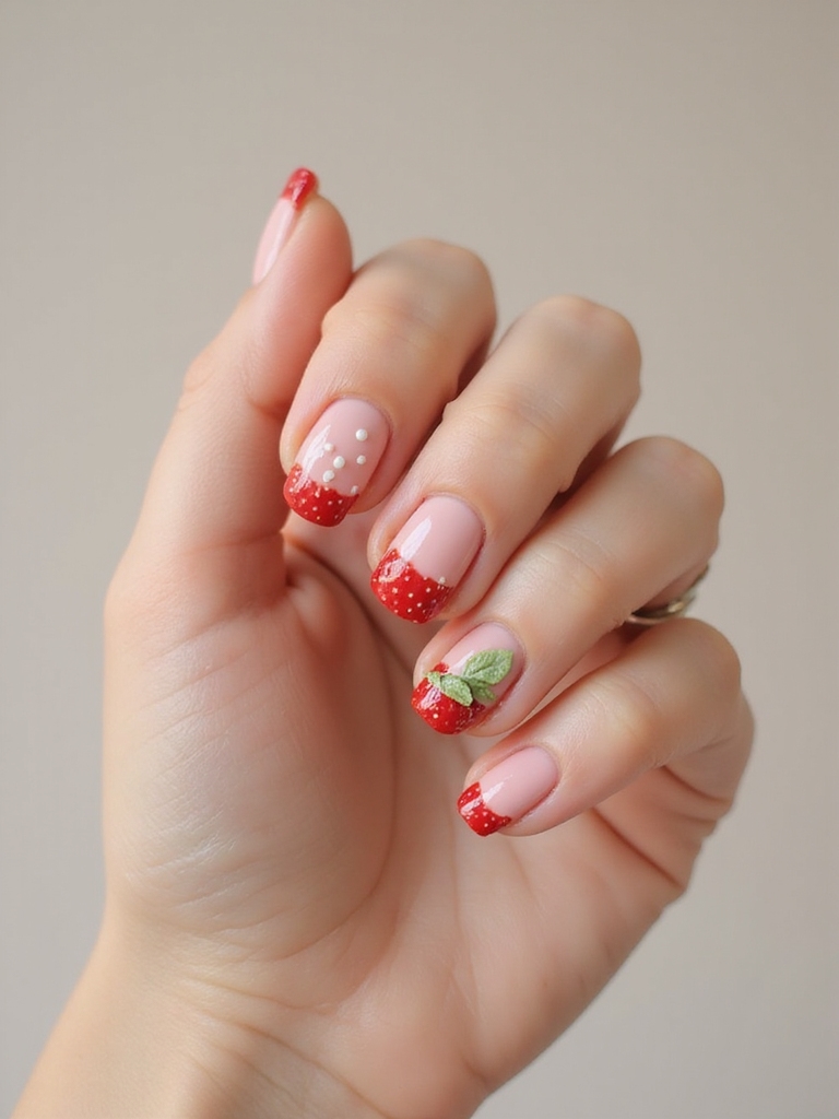 mint leaves with berries