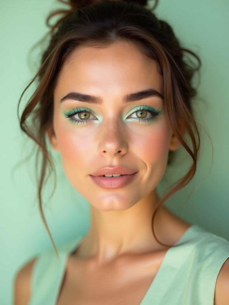 mint pastel airy eyewash