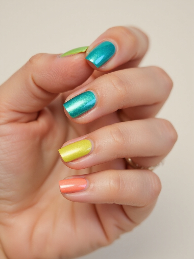 mirror like neon chrome finish