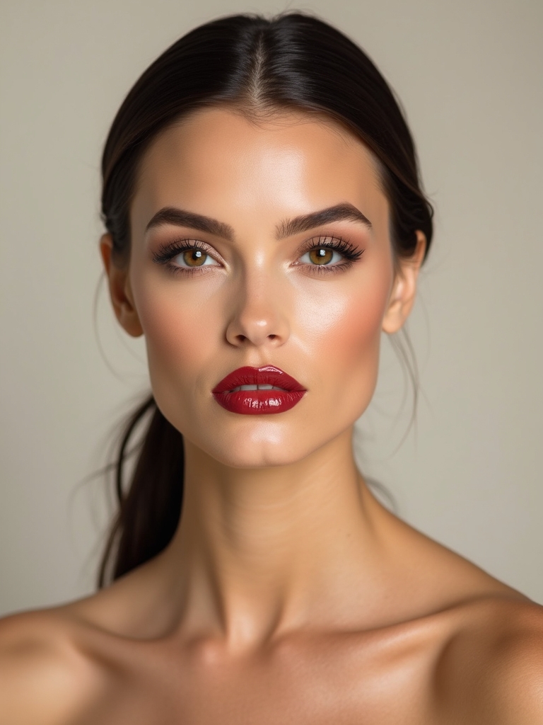 mirror slick cherry lacquered lips