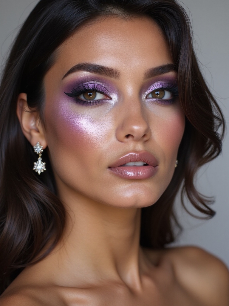 molten violet mirrored foil