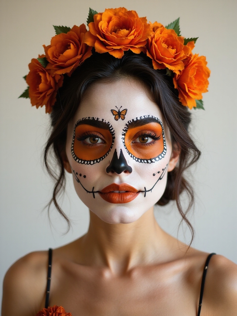 monarch inspired gilded catrina