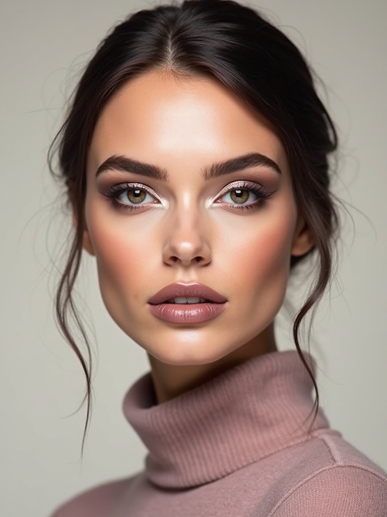 monochrome mauve cozy glam