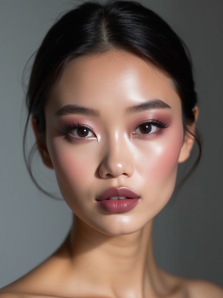 monochrome mauve soft shadow