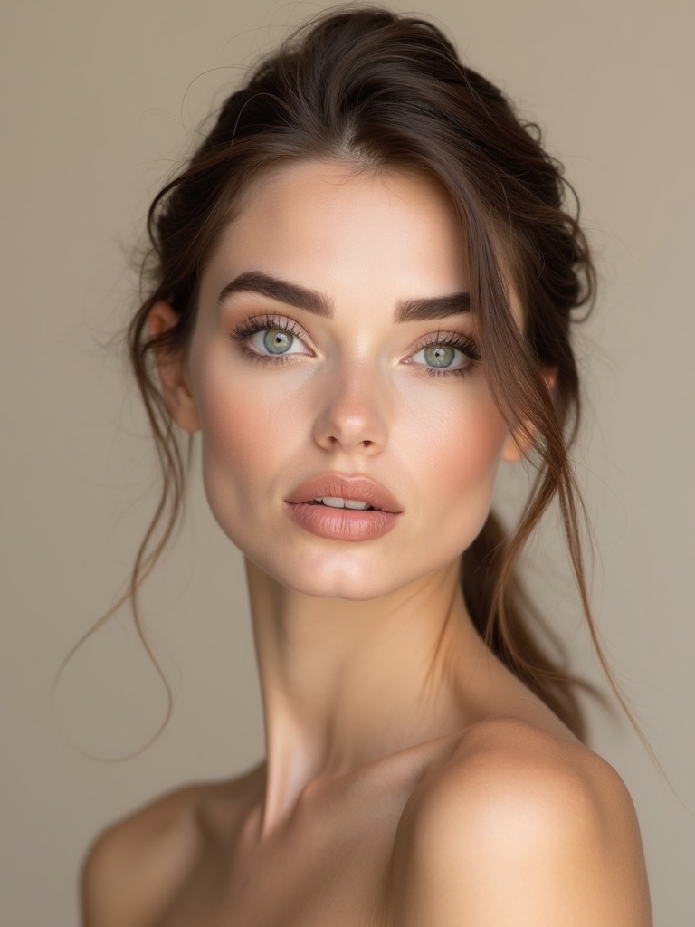 monochrome nude harmony makeup