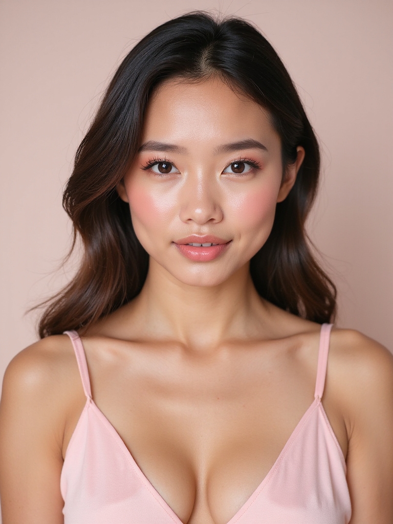 monochrome pink luminous flush