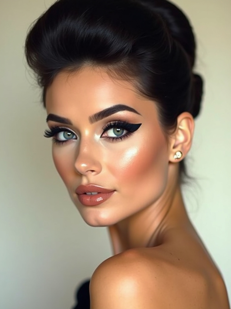 monochrome sharp liner nude