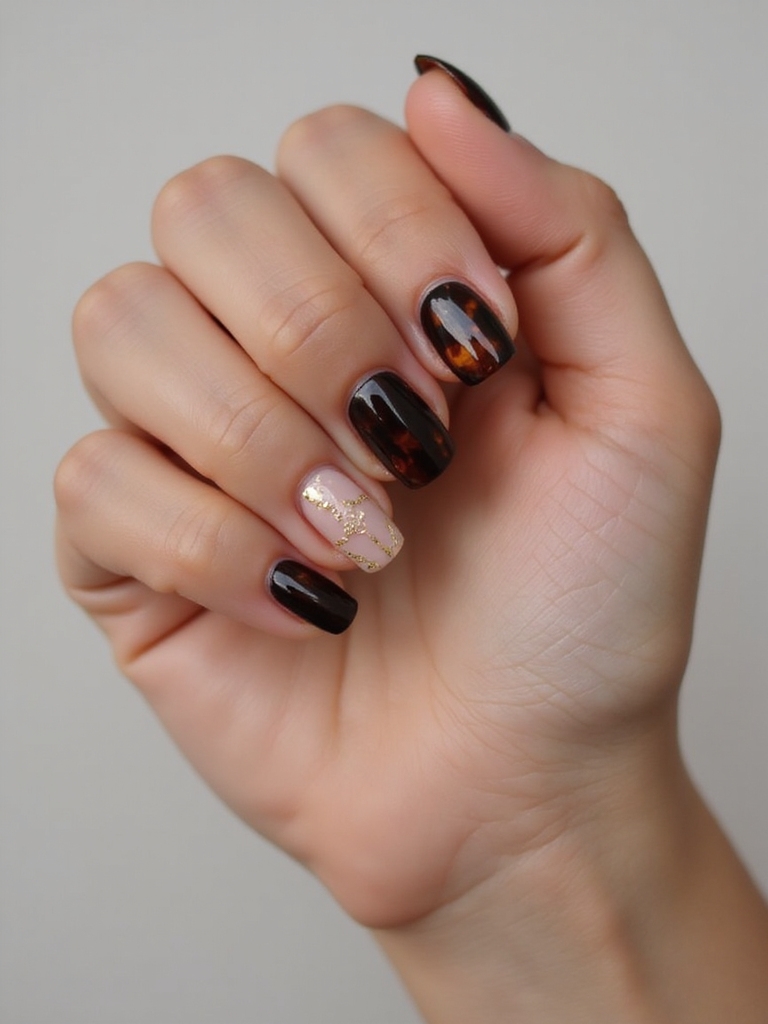 moody tortoiseshell with gold