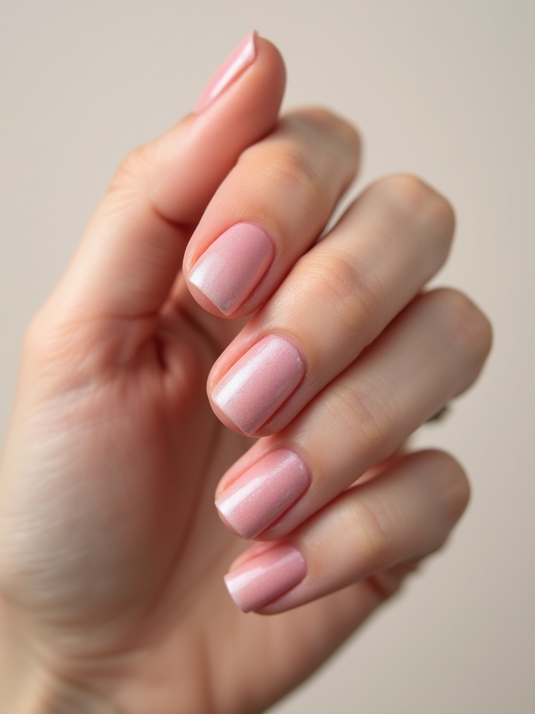 moonlit pearlescent pink glow