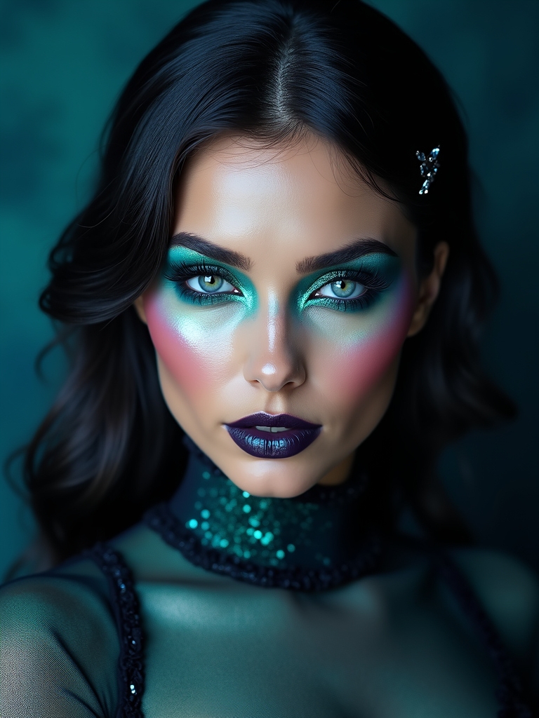 moonlit pearlescent teal shimmer