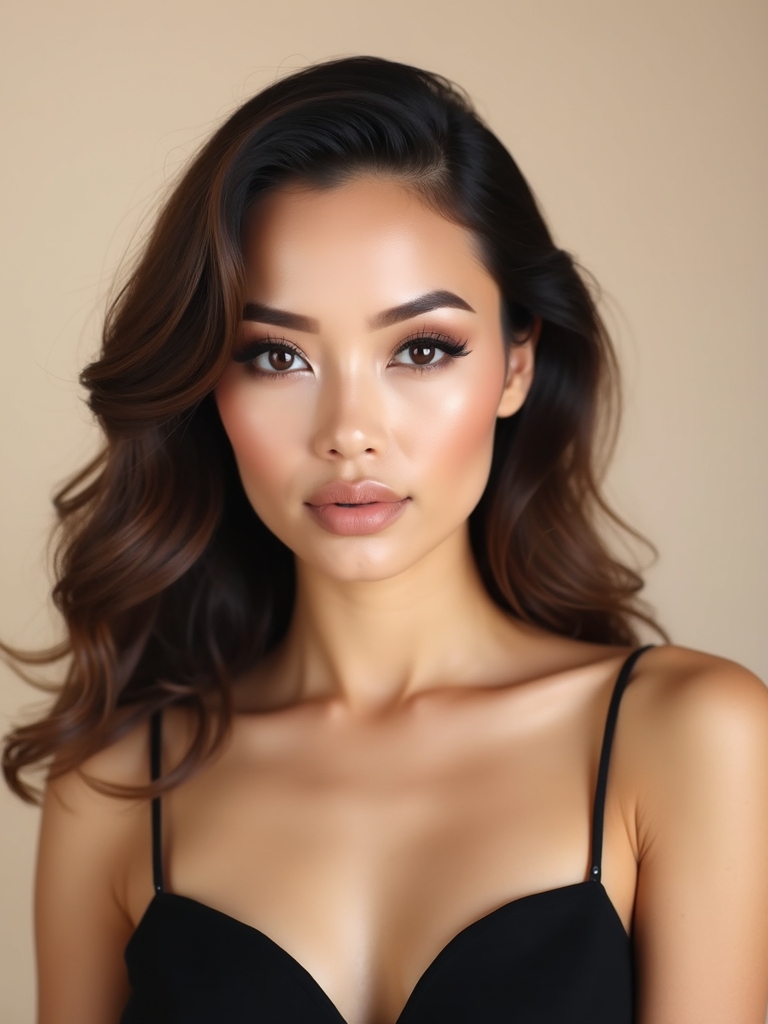 muted powdered nude lips