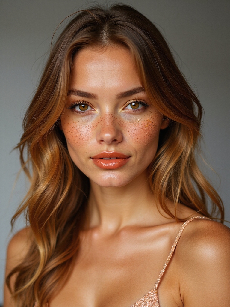 natural looking sun kissed freckles