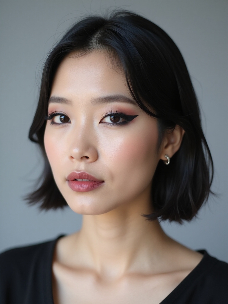 negative space matte wing liner