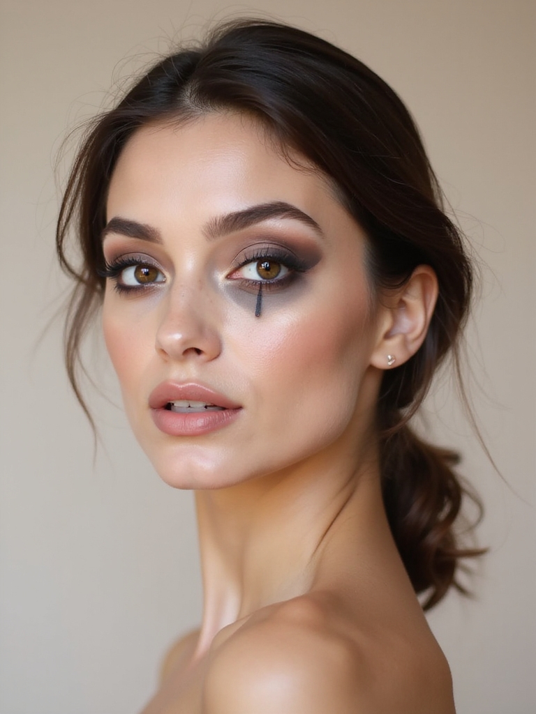 negative space smoky eye glamour