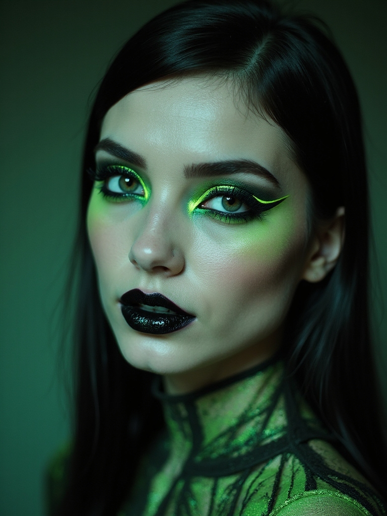 neon accented modern witchcraft glam