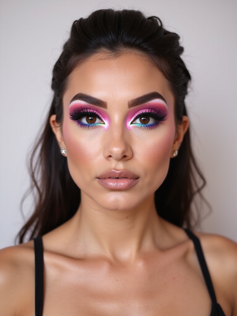 neon cut crease floating