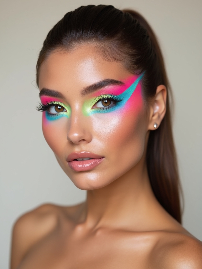 neon electric graphic wing