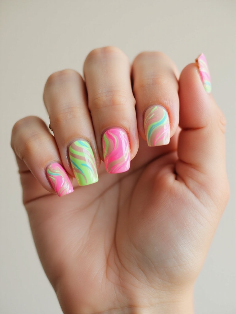 neon micro swirl precision striping