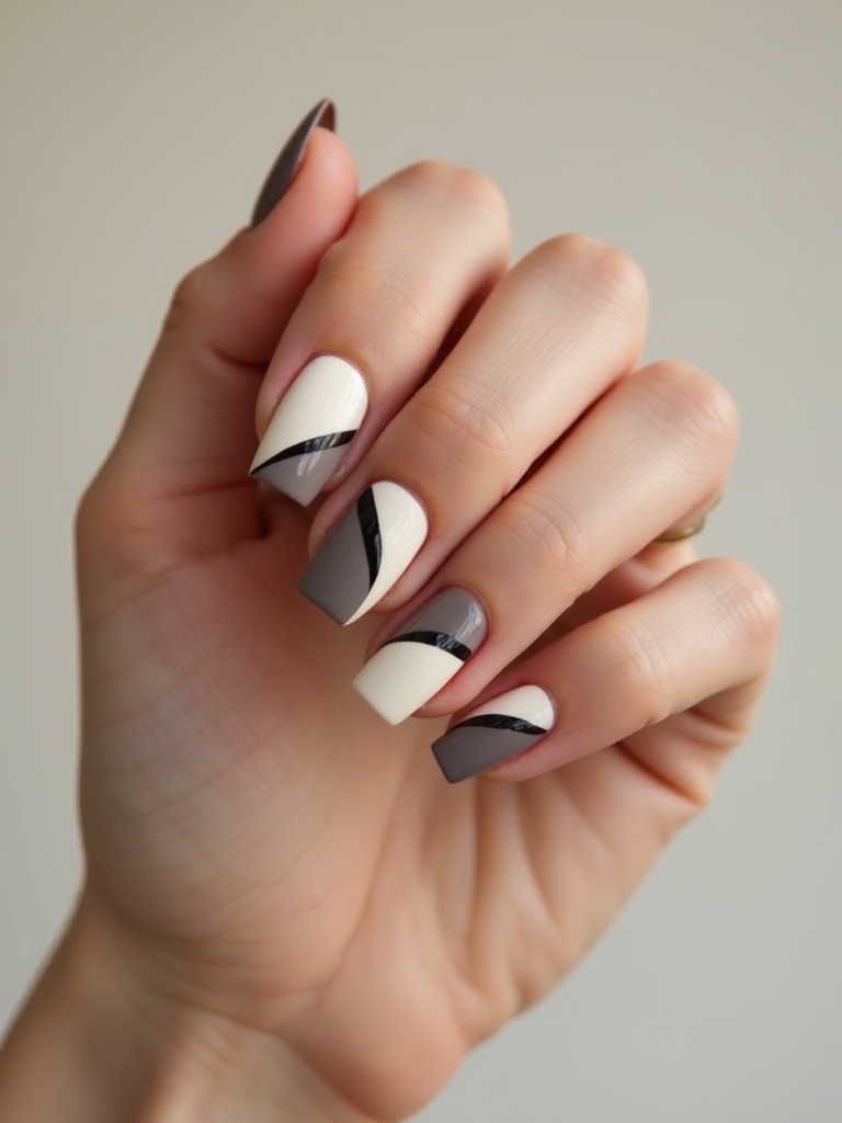 off center crescent moon tips